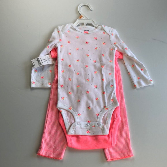 Pink and white matching set 12 month NWT - Picture 3 of 4